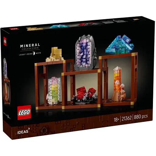 Конструктор LEGO Ideas Коллекция минералов 880 деталей (21 362).
