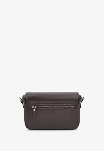 Шкіряна сумка Molly темно-коричнева - фото 6