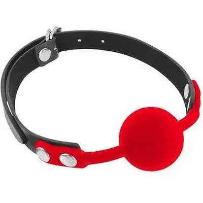 Класичний кляп з силіконовою кулькою Fetish Tentation silicone Gag Ball