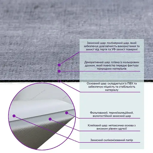 Самоклеящаяся виниловая плитка 600х300х1,5мм, цена за 1 шт. (СВП-110) Глянец SW-00000499 - фото 3