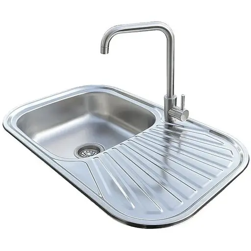 Комплект мийка + змішувач Romzha Liuba Satin (B) - фото 1