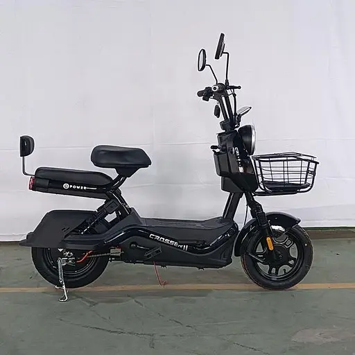 Електроскутер Двомісний Crosser CR1 (800W, 60V, 24ah графенові АБК) Чорний - фото 2