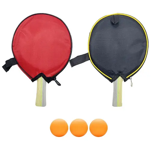 Набір для настільного тенісу Cima NE-CM-10, 2 ракетки з чохлами, 3 кульки - фото 3