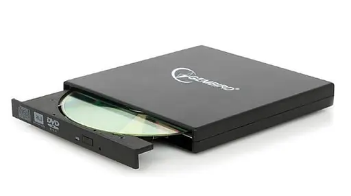 Оптический привод Gembird Black, DVD+/-RW, USB 2.0 (DVD-USB-02) - фото 1