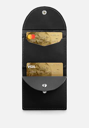 Кожаный кошелек 2.2 черный - фото 5