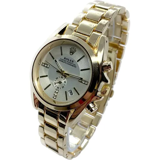 Наручний годинник жіночий Clockhouse Rolex Золотистий (IBW900YO)