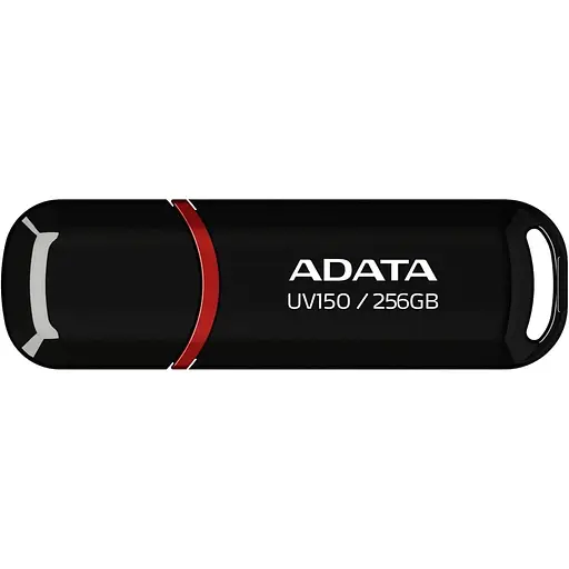 USB флеш-накопитель USB 3.2 - A-Data UV150 256Gb черный (AUV150-256G-RBK) - фото 1