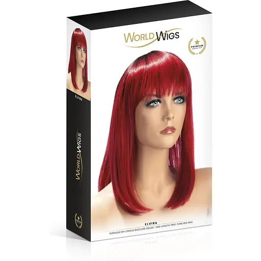 Парик World Wigs Elvira Mid-length Two-tone Red - фото 2