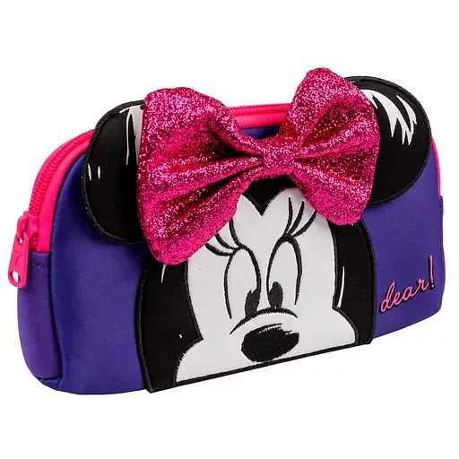 Школьный пенал мягкий Yes TO-01-1 Minnie Mouse, фиолетовый - фото 1