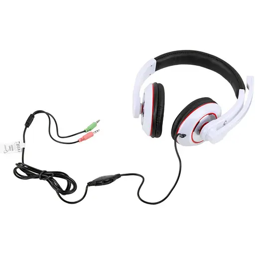 Наушники Gembird MHS-001 White MHS-001-GW - фото 4