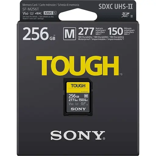 Карта памяти Sony SDXC Tough M 256GB UHS-II U3 V60 (SFM256T.SYM) (100457) - фото 2