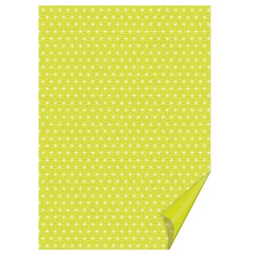 Папір з малюнком "Зірки" 21х29,7см Лайм 300г/м2 Heyda