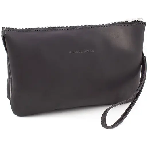 Чоловіча шкіряна барсетка GRANDE PELLE 25х16х6 см sum0026503 - фото 8