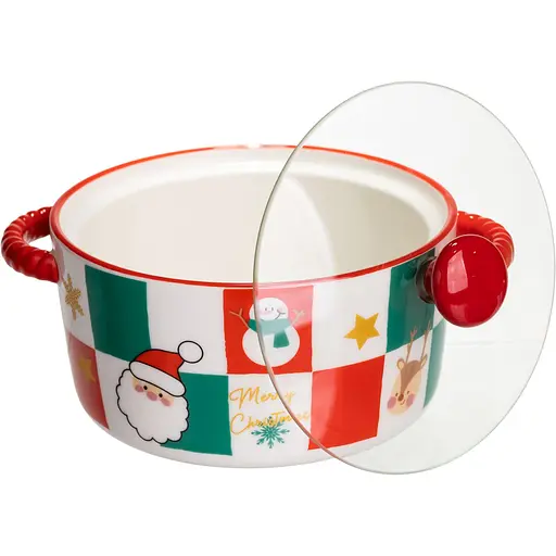 Миска для супу та локшини порцелянова Christmas 800 мл  FM-CS-9C - фото 2