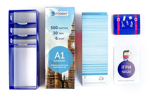 Настільна гра English Student Картки для вивчення англійської мови English Student Elementary A1 (укр.) (39122560) - фото 6