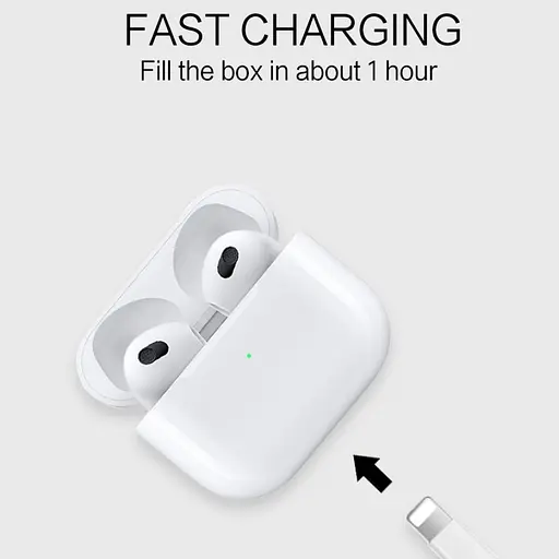 Беспроводные наушники WUW-R196, TWS, BT5.0, 30mAh, 180mAh, 4h, white - фото 3