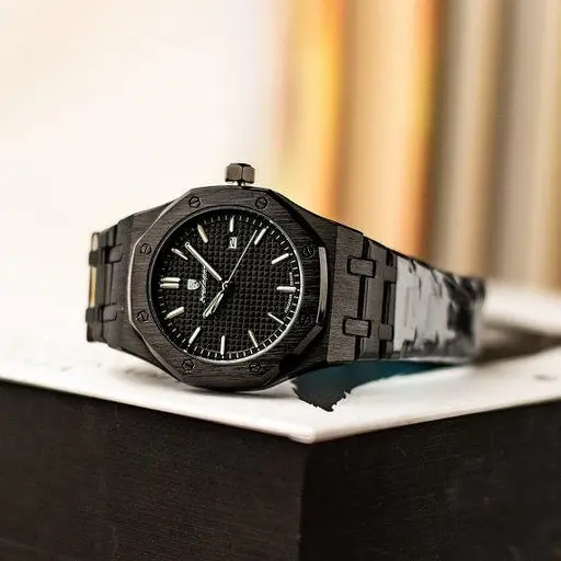 Чоловічий наручний годинник Poedagar Morion (Чорний) - фото 4