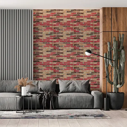 Самоклеющийся декоративный 3D панель 700х770х3мм Катеринославский кирпич (047-3) SW-00000695 - фото 5