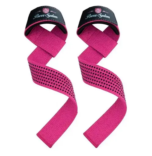 Лямки для тяги Power System PS-3420 G-Power Straps Pink (PS-3420_Pink) - фото 1