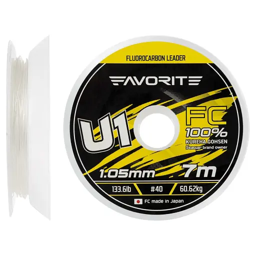 Флюорокарбон Favorite U1 FC 7 м 40/1.05 мм 133.6 lb/60.62 кг