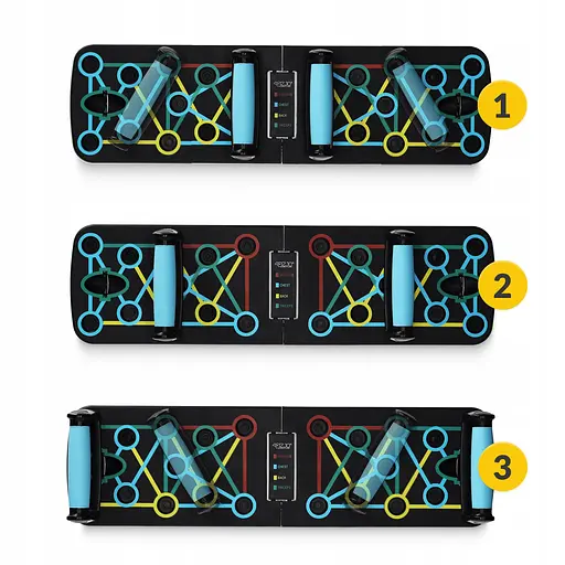 Упоры (доска) для отжиманий со сменным хватом 4FIZJO Push-up Board (P-5907739312785) - фото 6