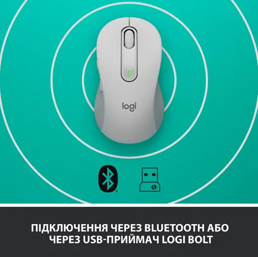 Мышь Logitech Signature M650 Wireless for Business Off-White (910-006275) - фото 7
