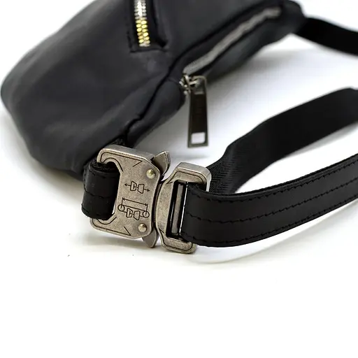 Кожаная мужская сумка на пояс TARWA 14х36х8 см sum0025980 - фото 5