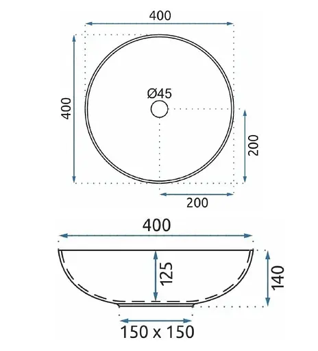 Умивальник Rea Aztec накладний REA-U7501, Цветной - фото 5