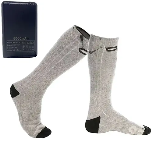 Шкарпетки з підігрівом ZBHSWZ01 з блоком 5000mAh 38-44р. (Сірий)