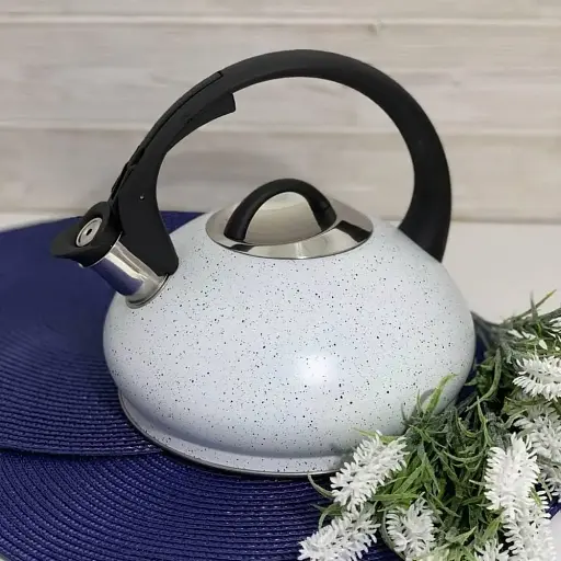 Чайник из нержавеющей стали 3.0 л Edenberg EB-8812 белый - фото 4