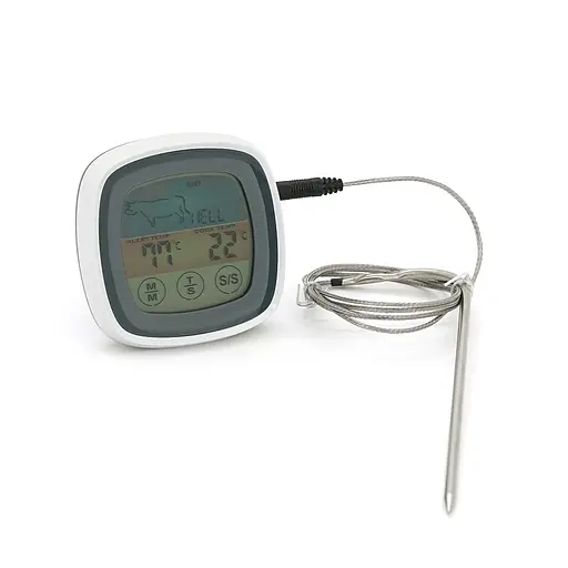 Термометр для їжі EN2022 з виносним щупом, Silver-White - фото 1