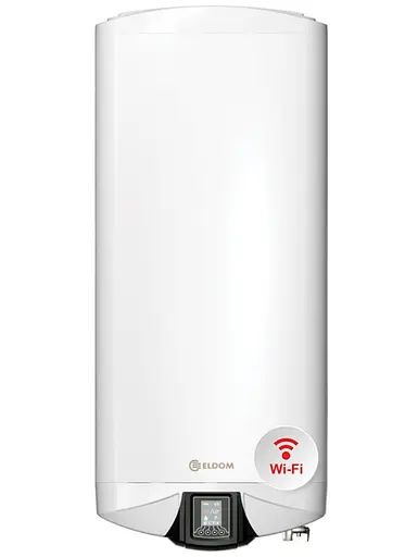 Водонагреватель Eldom GALANT DRY 80 л, 3,0 кВт, сухой ТЭН, вертикальный, прямоугольный, белый (DV080DW-W) - фото 1