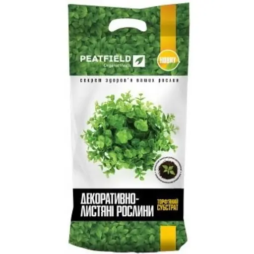 Субстрат PeatField торфяной для декоративно-лиственных растений 20 л (000029197) - фото 1