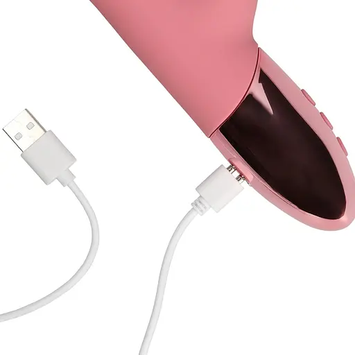 Вібратор-кролик Loveline 22.5 см (рожевий) - фото 6