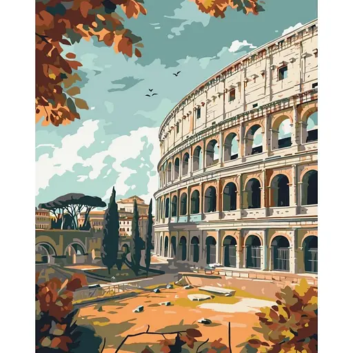 Картина по номерам "Колизей" 11069-AC 40x50 см