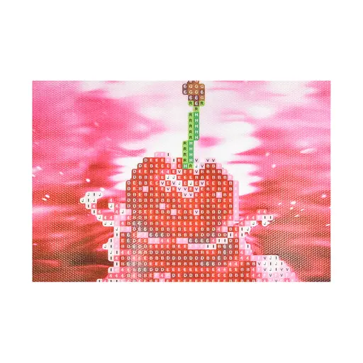 Алмазна мозаїка Strateg ПРЕМІУМ Вишня в водяному зображенні без підрамника розміром 10х15 см (YAB20791) - фото 1