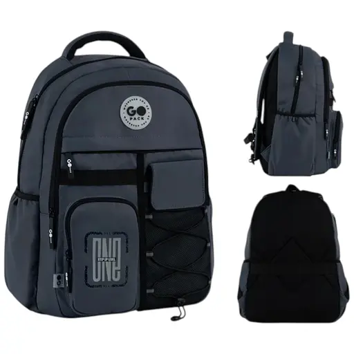 Рюкзак GoPack Education Teens 184 темно-серый Темно-серый (GO26-184L-4) - фото 1