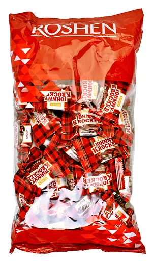 Цукерки вафельні Roshen Johnny Krocker Choco 1 кг - фото 2
