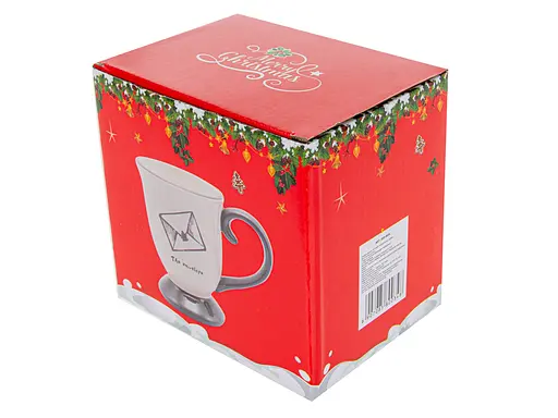 Кружка Lefard 858-0034 Новогодняя керамическая 600 мл Белая - фото 3