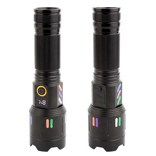 Ручний ліхтар PLD-X83-TG zoom + LCD + Type-C + PowerBank + 1х26650 (18650) 5 режимів - фото 8