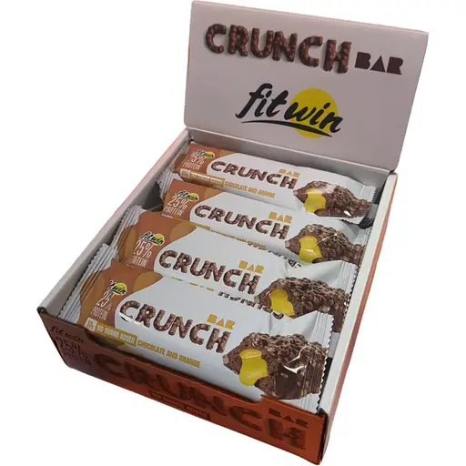 Батончик Crunch Bar 25%, 12*50 грам Шоколад-апельсин FitWin fit0024249 - фото 1