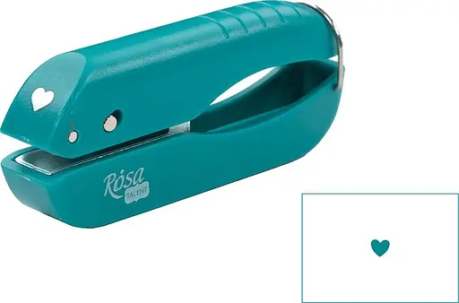 Фігурний діркопробивач, Серце, 0,64 см, Rosa Talent - фото 1