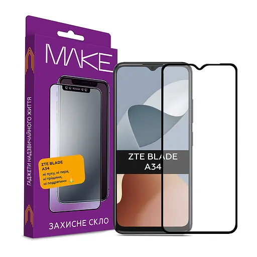 MAKE Захисне скло MAKE ZTE Blade A34