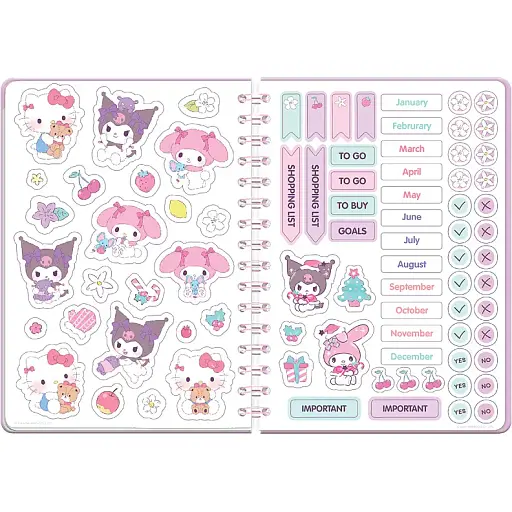 Щоденник на спіралі Kite Hello Kitty тверда обкладинка (HK26-438) - фото 9