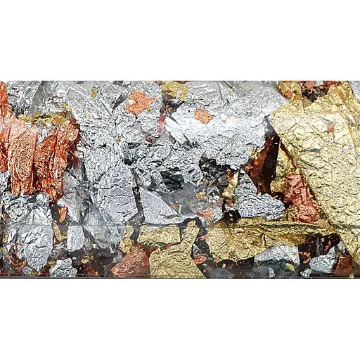 Поталь пластівці мікс золото-срібло-мідь 1 г DK25221 - фото 2