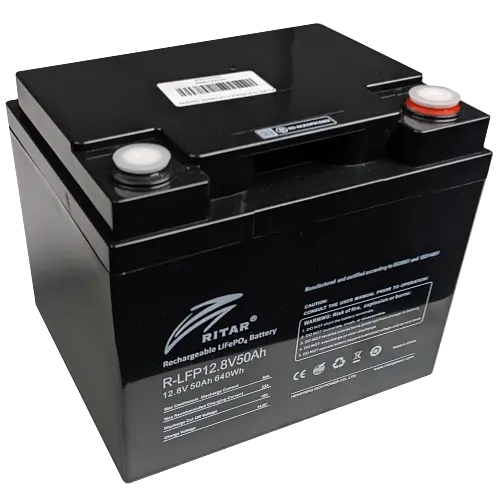 Аккумулятор Ritar LiFePO4 12,8V 50Ah 640Wh BMS25 4S bluetooth