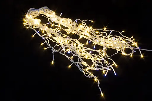 Гірлянда вулична бахрома світлодіодна з мерехтінням на дім Laplandia білий ПВХ провід 25 м Тепле світло (ww.02.6W.850.F+) - фото 3