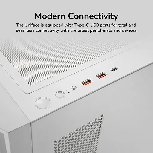 Корпус Cougar Uniface, білий (UNIFACE White) Без БП - фото 3