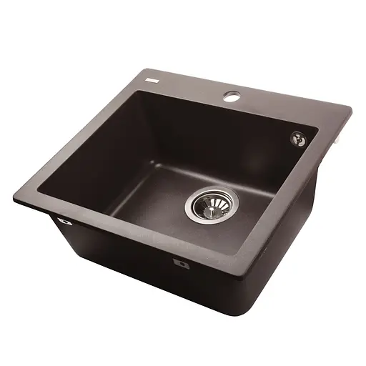 Гранитная мойка Globus Lux Aosta коричневый 490x455мм-А0006 000023572, Коричневый - фото 2