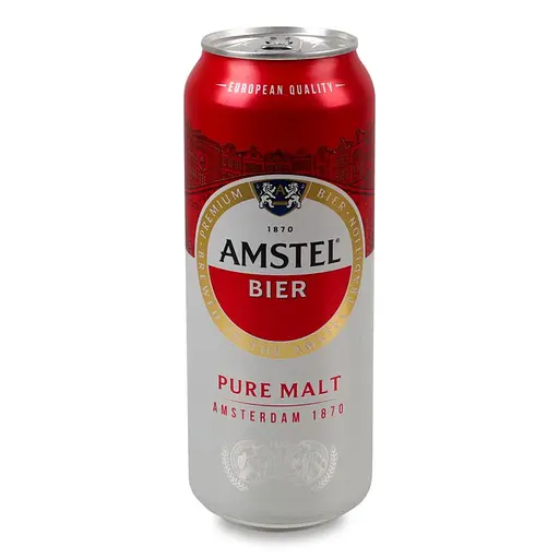 Пиво Amstel світле 5% 4 шт. х 0.5 л з/б - фото 2